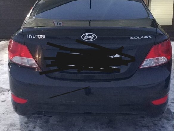 2013 Hyundai Solaris I, чёрный, 790000 рублей - вид 3