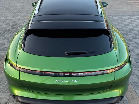 2021 Porsche Taycan 4S Cross Turismo I, зелёный - вид 7
