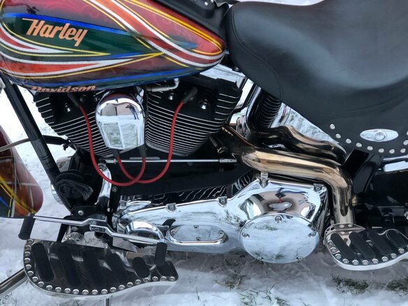 2004 Harley-Davidson Softail Custom, красный, 1188668 рублей - вид 24