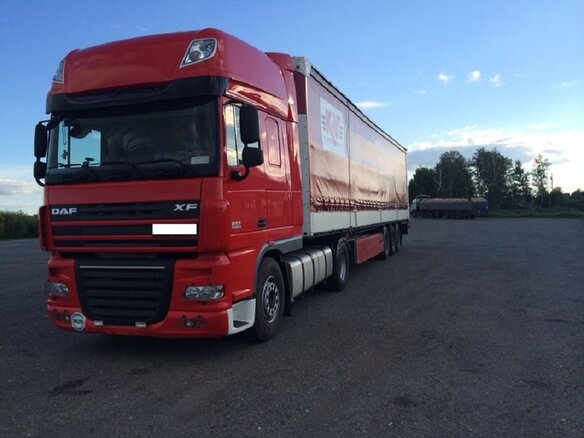 2011 DAF XF 105, красный, 4100000 рублей