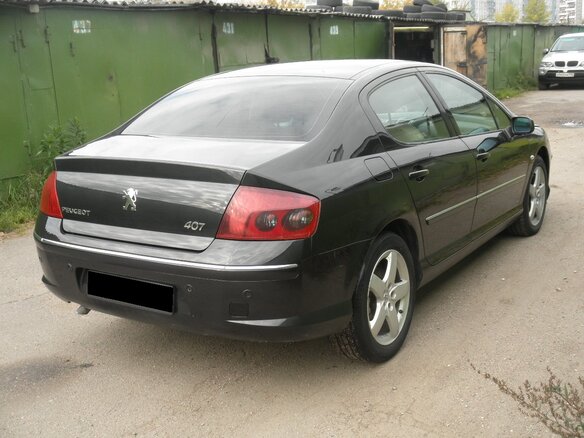 2006 Peugeot 407, чёрный - вид 5