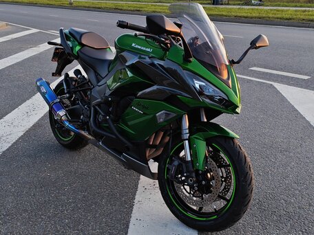 2020 Kawasaki Ninja 1000 SX, зелёный, 1200000 рублей, вид 2