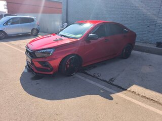 2017 Lada (ВАЗ) Vesta I, красный, 1000000 рублей, вид 2