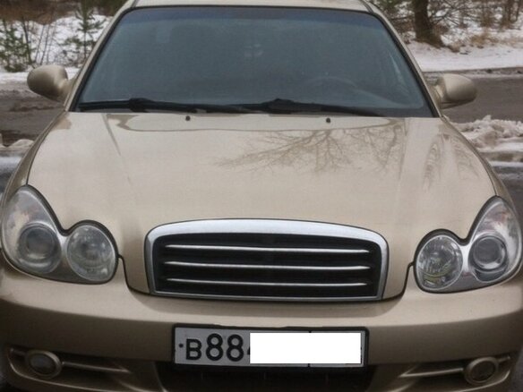 2005 Hyundai Sonata IV (EF) Рестайлинг, золотистый - вид 7