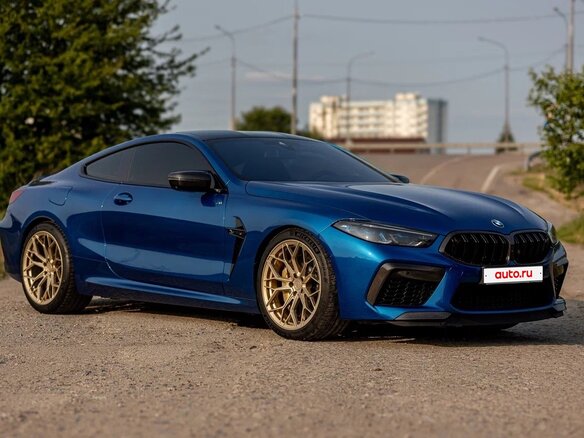 2020 BMW M8 Competition I (F91/F92/F93), синий - вид 9