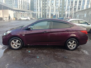 2011 Hyundai Solaris I, фиолетовый, 715000 рублей, вид 2