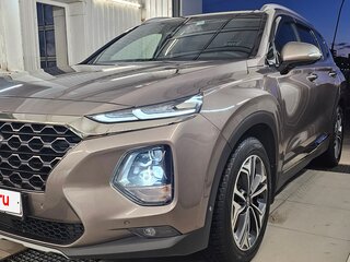 2019 Hyundai Santa Fe IV, бежевый, 3300000 рублей, вид 2