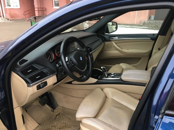 2008 BMW X6 50i 6-speed I (E71), синий, 1150000 рублей - вид 3