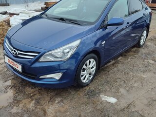 2016 Hyundai Solaris I Рестайлинг, синий, 950000 рублей, вид 2