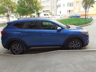 2020 Hyundai Tucson III Рестайлинг, синий, 2800000 рублей, вид 3