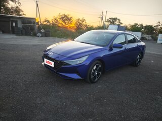 2021 Hyundai Elantra VII (CN7), синий, 2350000 рублей, вид 4