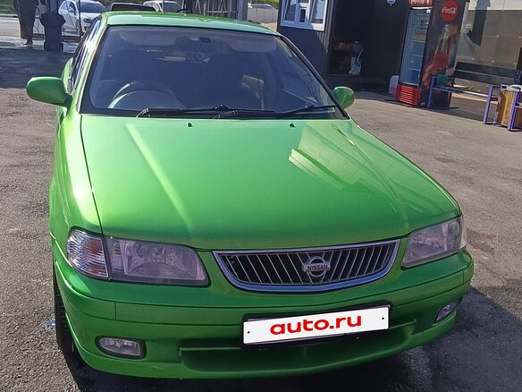 2002 Nissan Sunny B15, зелёный, 350000 рублей