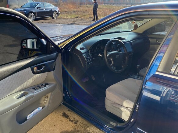 2006 Kia Magentis II, синий, 650000 рублей - вид 9