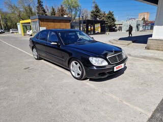 2004 Mercedes-Benz S-Класс 350 Long IV (W220) Рестайлинг, чёрный, 970000 рублей, вид 3