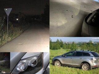 2011 Mazda CX-7 I Рестайлинг, серый, 1080000 рублей, вид 3