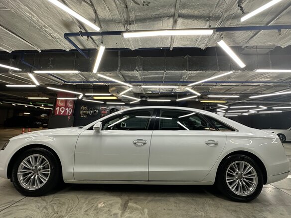 2014 Audi A8 Long III (D4) Рестайлинг, белый, 2350000 рублей - вид 7