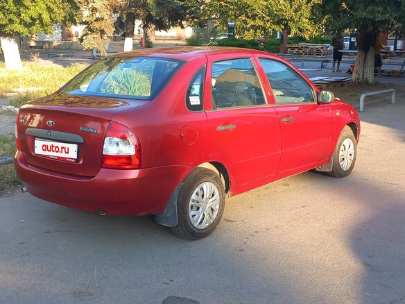 2006 Lada (ВАЗ) Kalina I, красный, 400000 рублей - вид 4