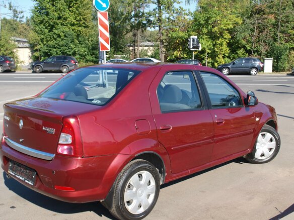 2012 Renault Logan I Рестайлинг, красный - вид 1