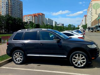 2008 Volkswagen Touareg I Рестайлинг, чёрный, 1200000 рублей, вид 4
