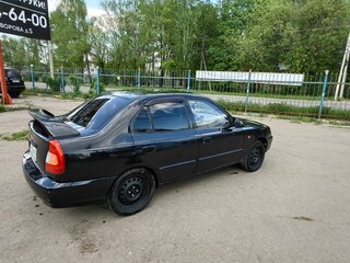 2008 Hyundai Accent ТагАЗ II, чёрный, 400000 рублей, вид 2