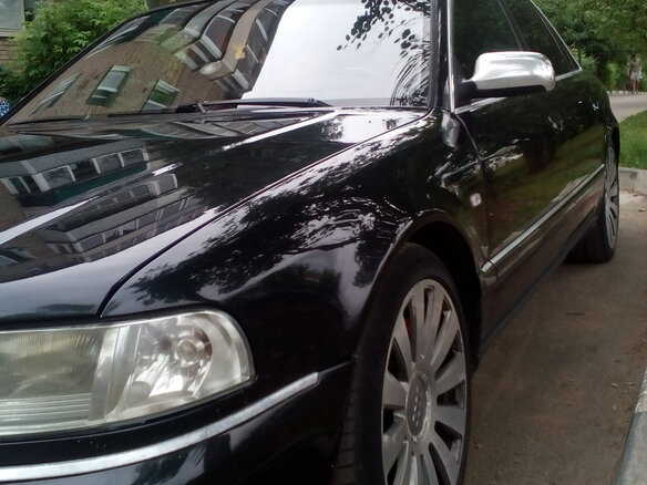 2002 Audi S8 I (D2) Рестайлинг, чёрный - вид 4