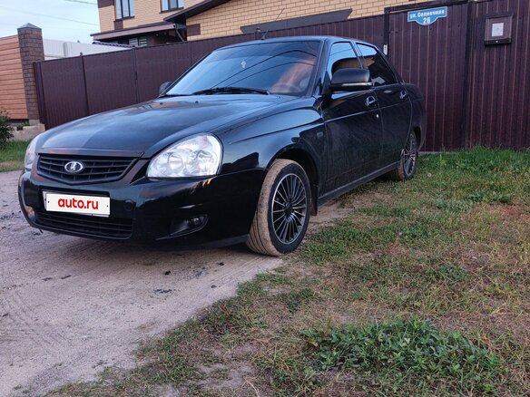 2012 Lada (ВАЗ) Priora I, чёрный, 450000 рублей - вид 9