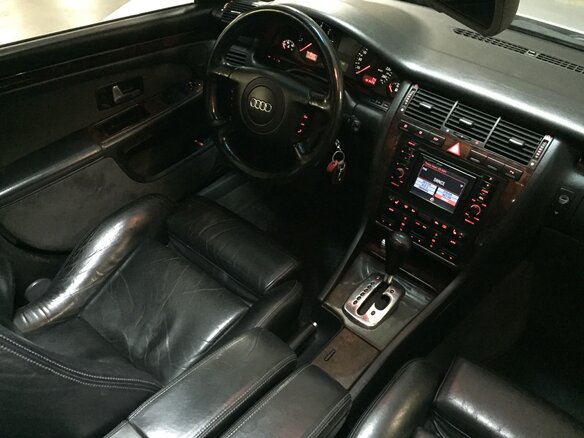 2000 Audi A8 I (D2) Рестайлинг, серебристый - вид 5