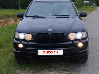 2001 BMW X5 3.0i I (E53), чёрный, 895000 рублей, вид 2