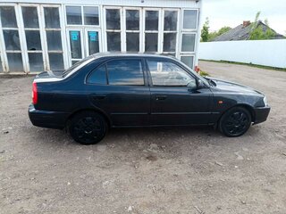 2009 Hyundai Accent ТагАЗ II, чёрный, 370000 рублей, вид 3