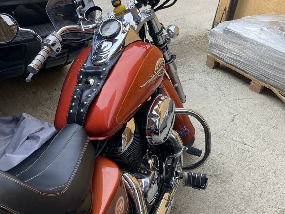 2003 Honda Shadow 750, оранжевый, 500000 рублей - вид 7