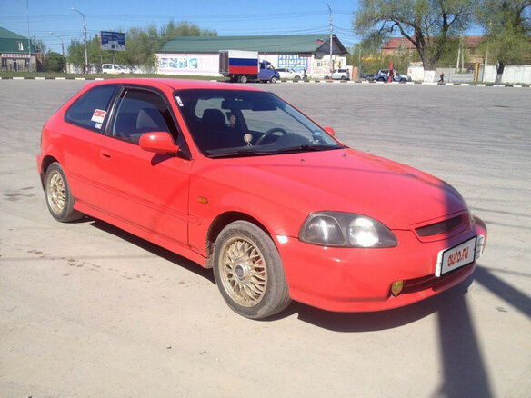 1996 Honda Civic, красный - вид 1