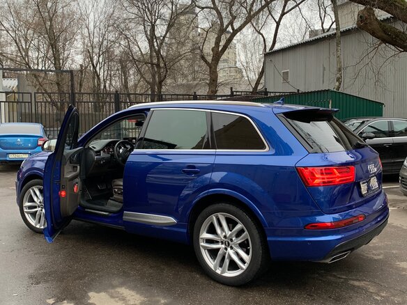 2016 Audi Q7 II (4M), синий - вид 3