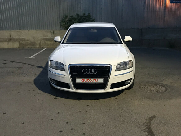 2008 Audi A8 II (D3) Рестайлинг 2, белый - вид 8
