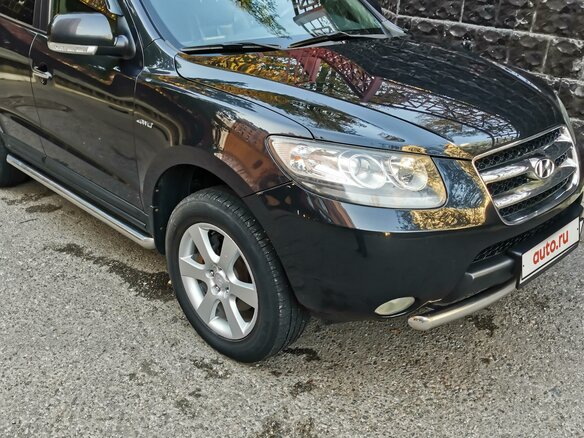 2008 Hyundai Santa Fe II, чёрный, 1650000 рублей - вид 4