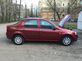 2011 Renault Logan I Рестайлинг, пурпурный, 333333 рублей, вид 2
