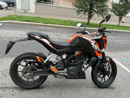 2013 KTM 200 Duke, оранжевый, 200000 рублей, вид 3