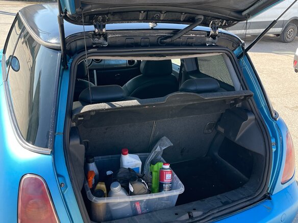 2002 Mini Hatch Cooper S I (R50), голубой, 470000 рублей - вид 6