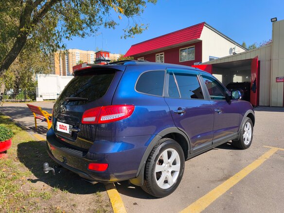 2008 Hyundai Santa Fe II, синий, 1250000 рублей - вид 12