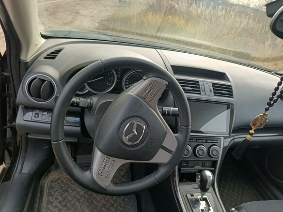 2008 Mazda 6 II (GH), чёрный, 900000 рублей - вид 6
