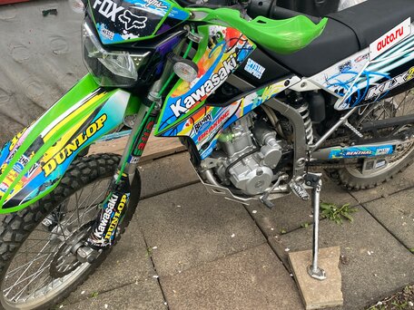 2013 Kawasaki KLX 250, зелёный, 400000 рублей, вид 1