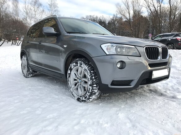 2012 BMW X3 28i xDrive II (F25), серебристый - вид 1
