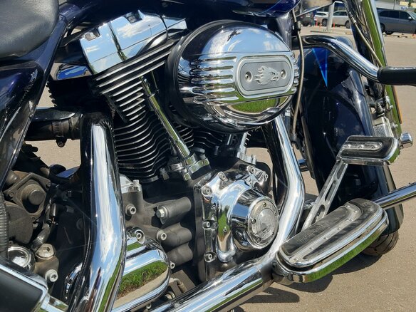 2008 Harley-Davidson Road King, синий, 809000 рублей - вид 9