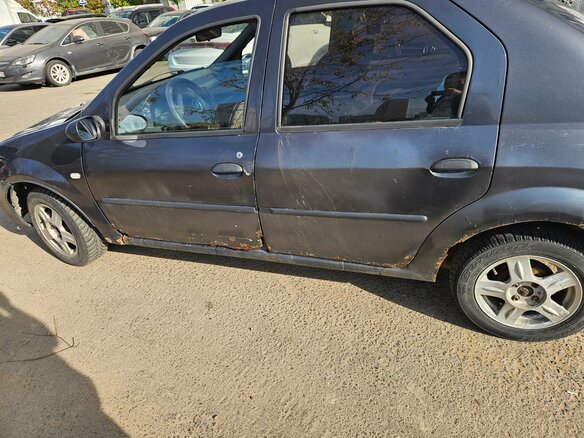2006 Renault Logan I, серый, 175000 рублей - вид 3