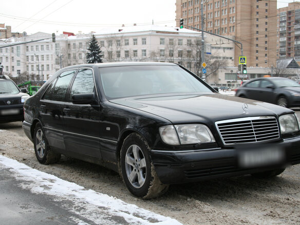 1998 Mercedes-Benz S-Класс 500 III (W140) Рестайлинг, чёрный - вид 11