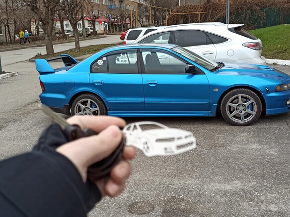 1997 Mitsubishi Galant VR-4 VIII, синий - вид 11