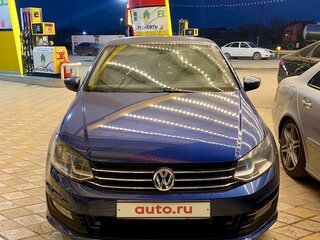2018 Volkswagen Polo V Рестайлинг, синий, 1150000 рублей, вид 1