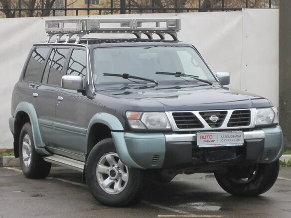 1998 Nissan Patrol V (Y61), синий - вид 1