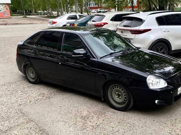 2012 Lada (ВАЗ) Priora I, чёрный, 420000 рублей - вид 8