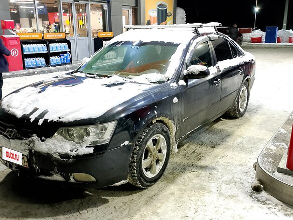 2008 Hyundai Sonata V (NF), чёрный, 370000 рублей