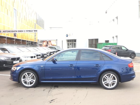 2014 Audi A4 IV (B8) Рестайлинг, синий - вид 2